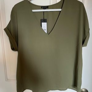 Dynamite t-shirt blouse. Size small. Olive green colour. BNWT, never worn